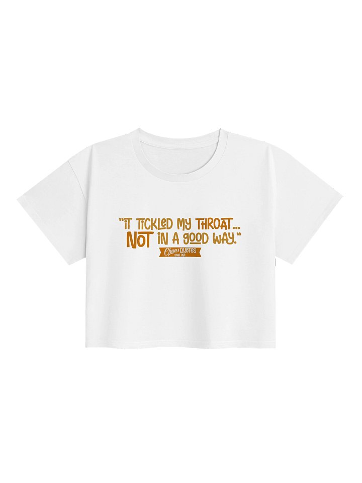 Chaos Quotes Cropped T-shirt (Tickle) product image (1)