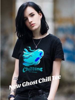 My latest tee - the spooky ghost chill tee. Link in bio #ghosts #thsirt #gothicclothing #gothstyle #streetfashion 