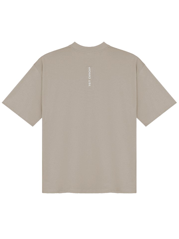 Oso Melodic Beige Oversized T-shirt product image (2)