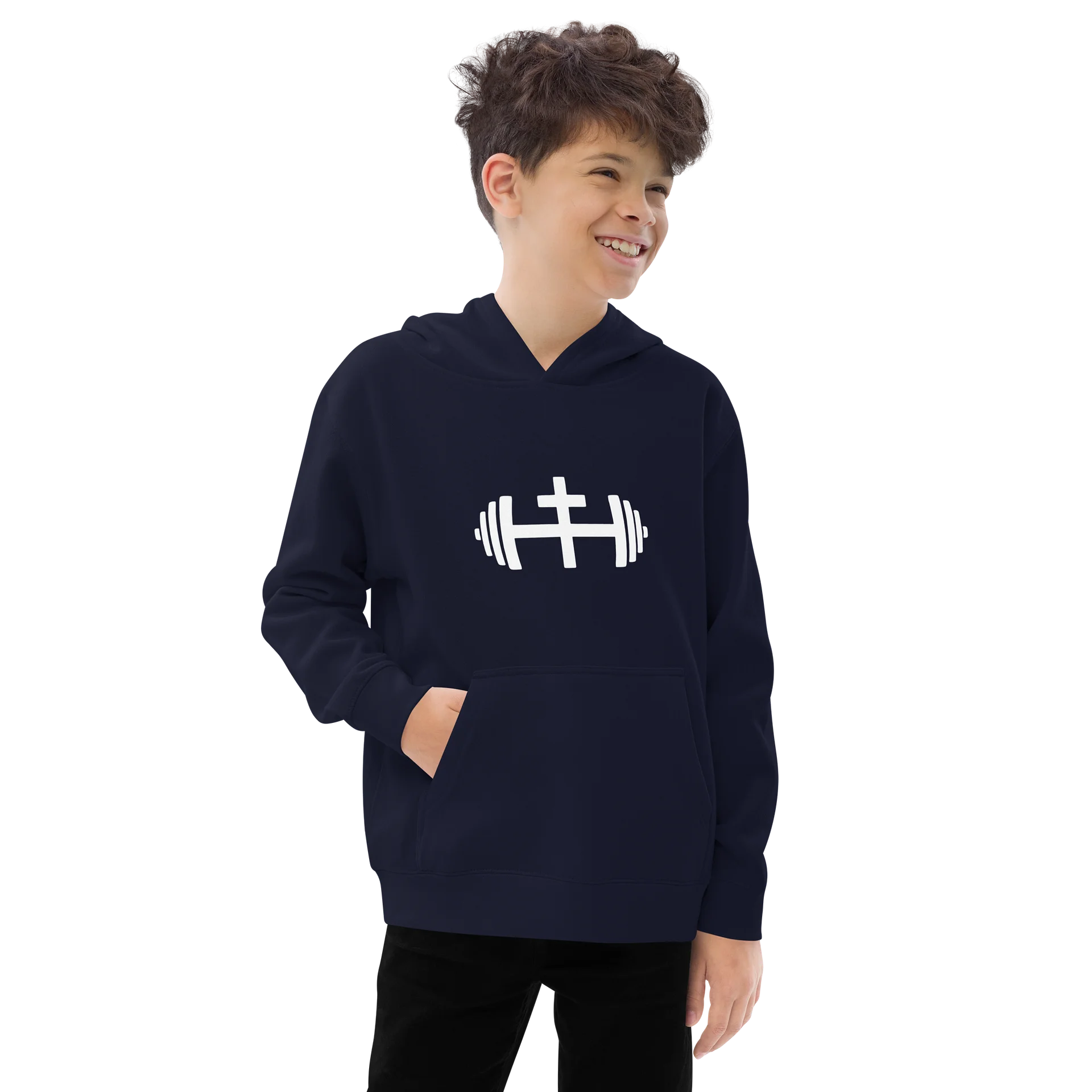 His House Kids Pullover Hoodie - Black/Navy by His House