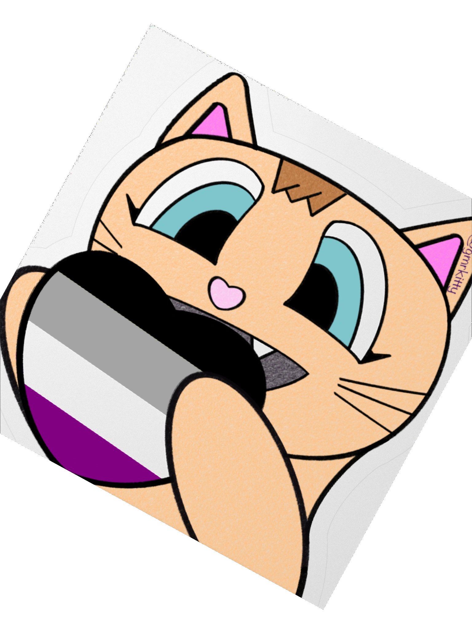 Ace Pride Kitty Sticker product image (5)