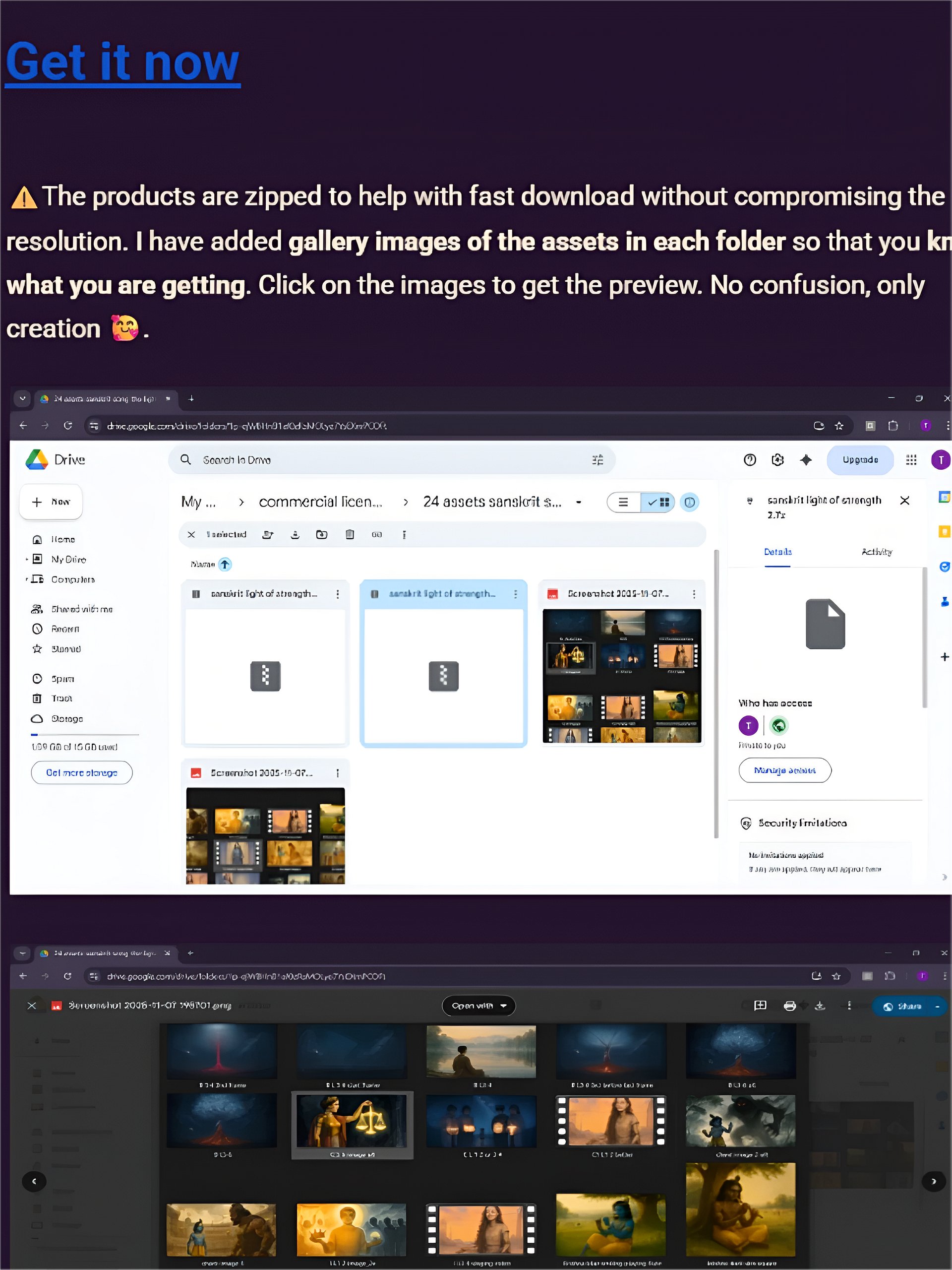 Commercial use rights-one time payment-growing library of HD assets product image (5)