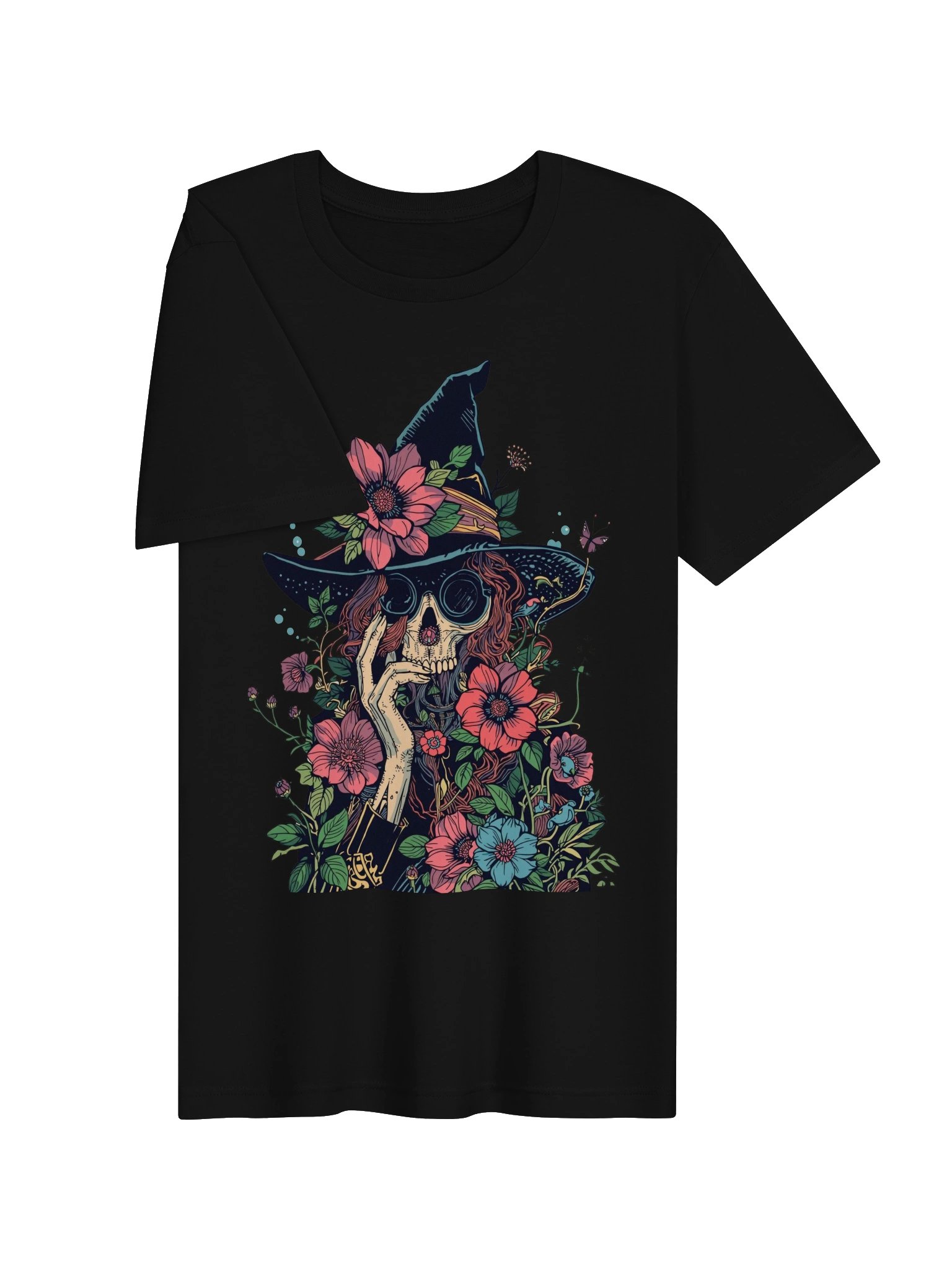 Ornate Floral Witch Skull Supersoft Tee product image (6)