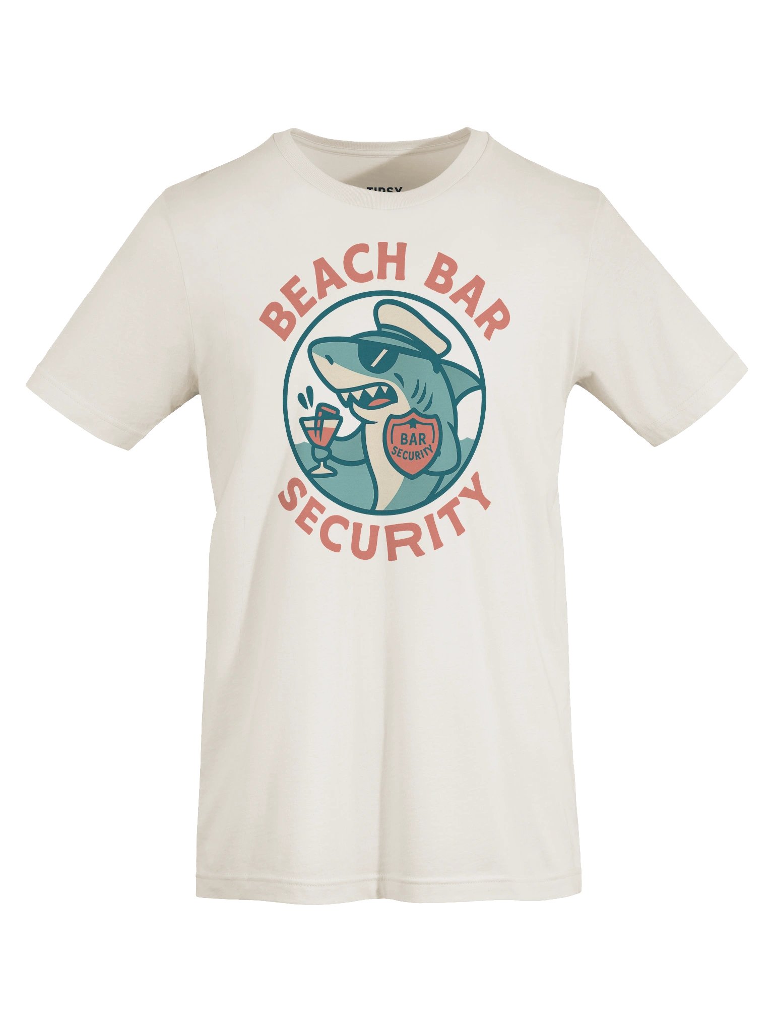 Captain Shark Beach Bar Security T-Shirt product image (7)
