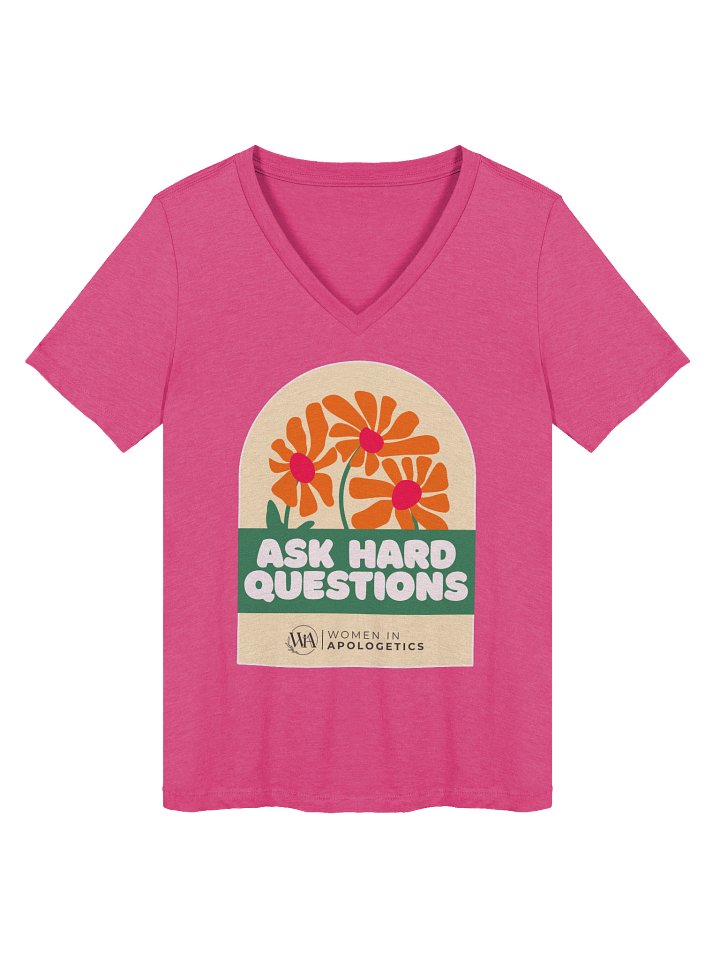 Ask Hard Questions Relaxed V-Neck product image (1)