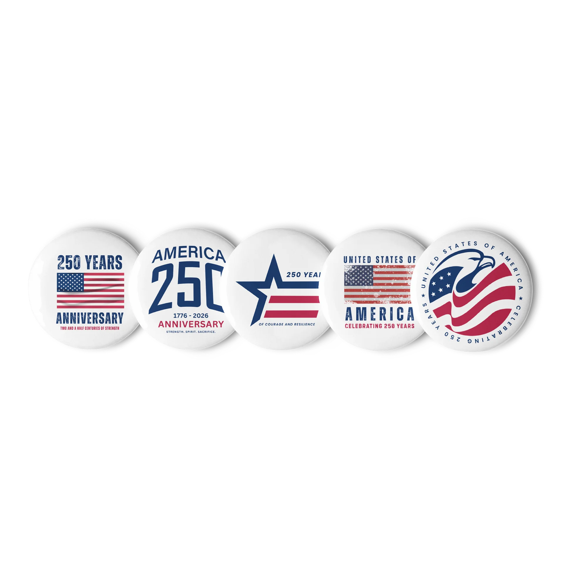 250 Years Anniversary Pin Button Set product image (1)