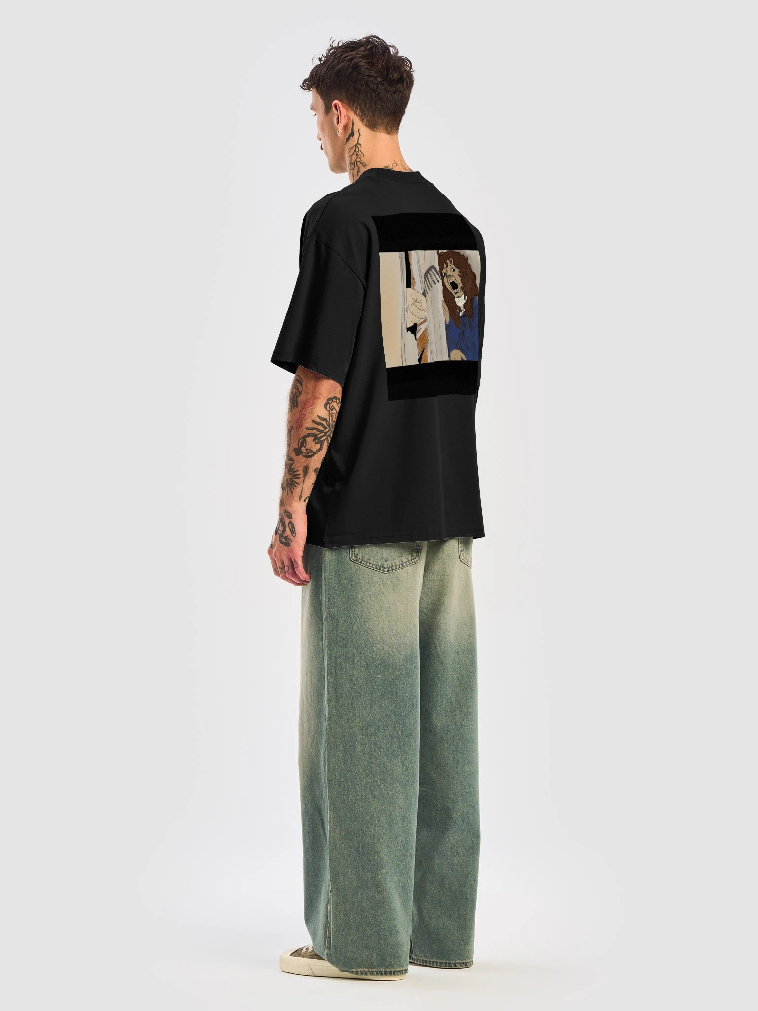 Not the... COMB?!!! — Oversized Horror Tee product image (8)