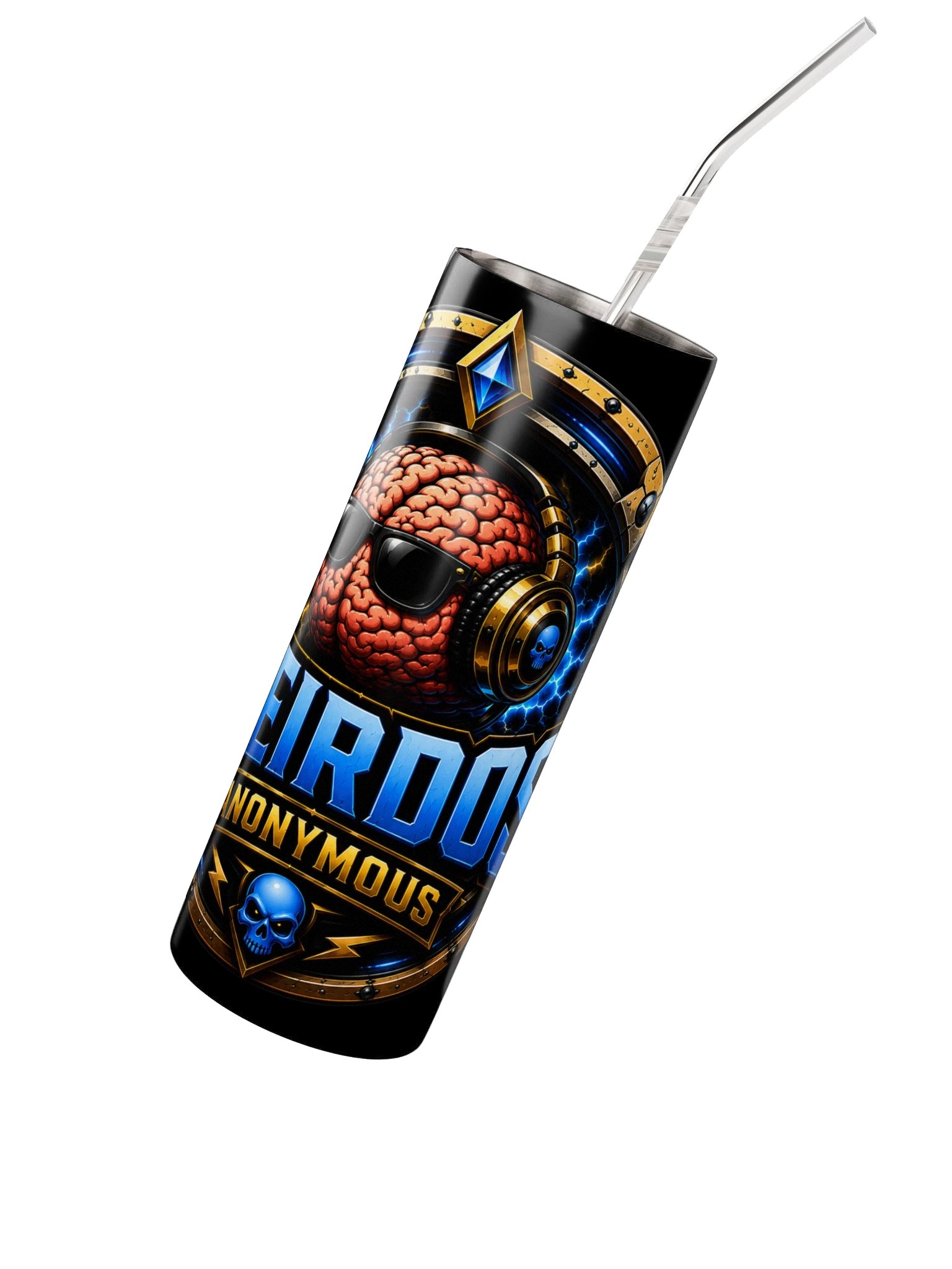 Beard__Oh Weirdos Anonymous Stainless Steel Tumbler product image (2)
