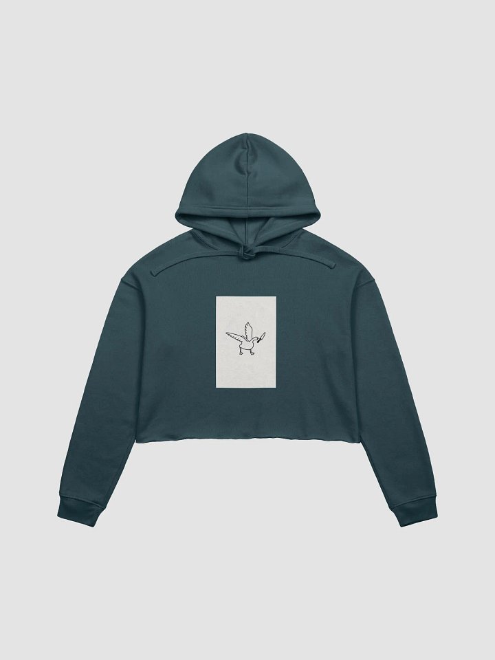Meme Goose with a knife Crop Hoodie product image (1)