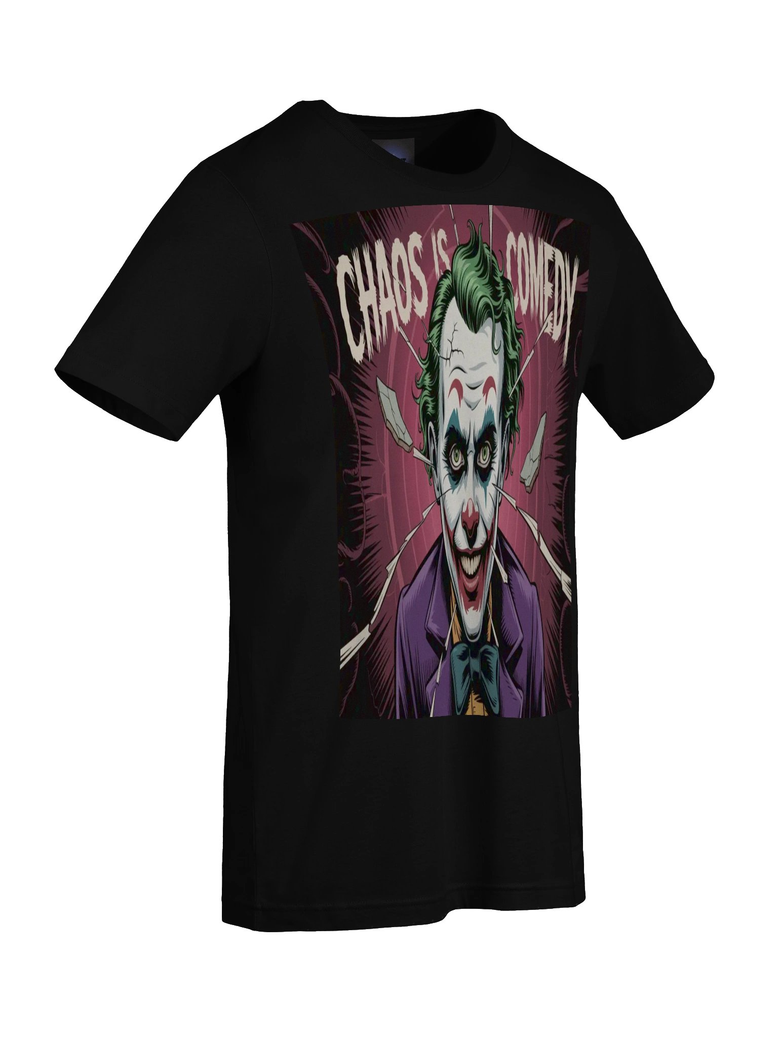 Chaos is Comedy: The Joker's Wild Grin Graphic Tee product image (9)