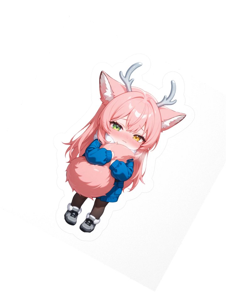 Cold Tail – Full Body Fox Sticker product image (2)