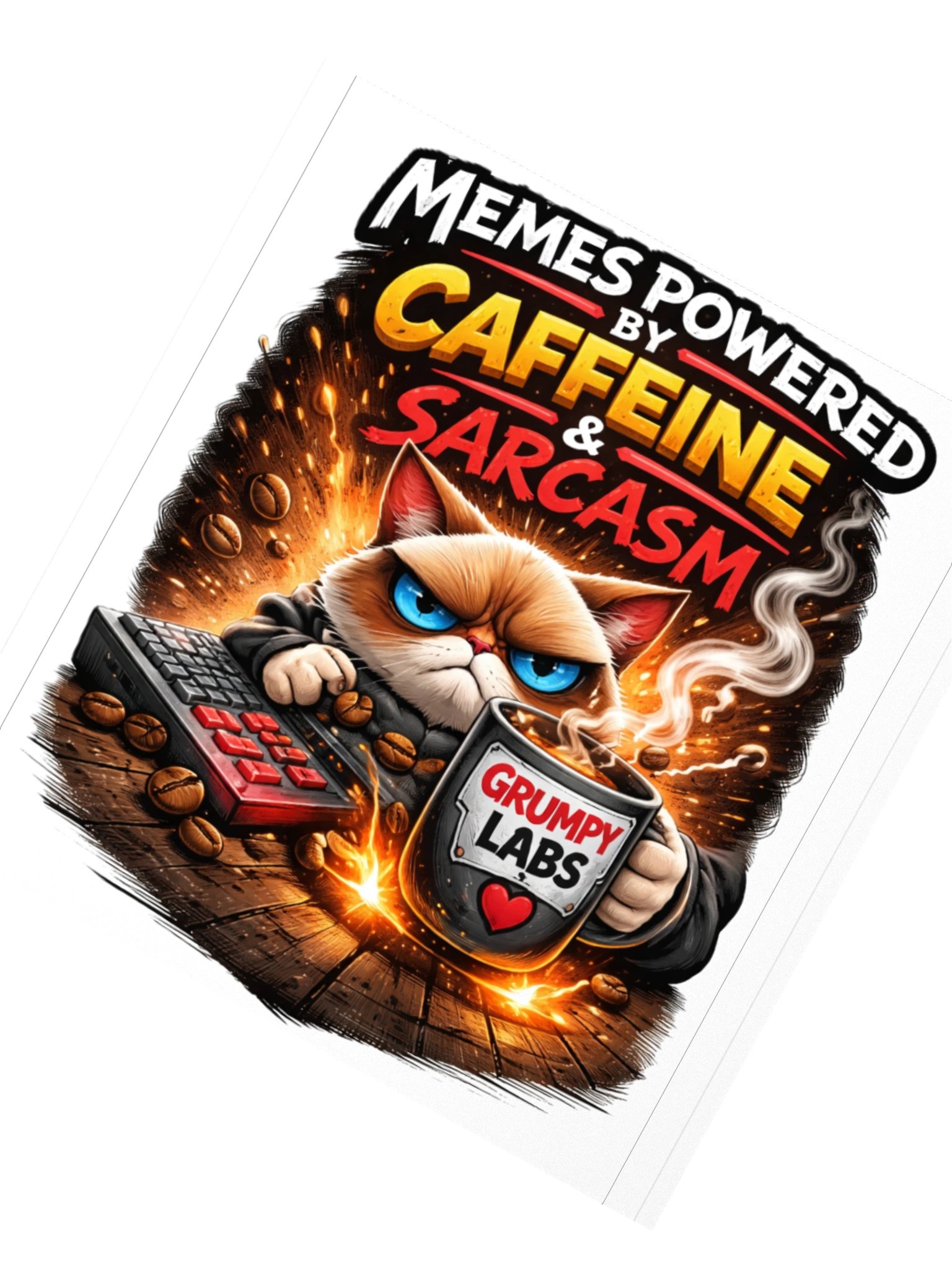 Powered By Caffeine & SARCASM! product image (3)