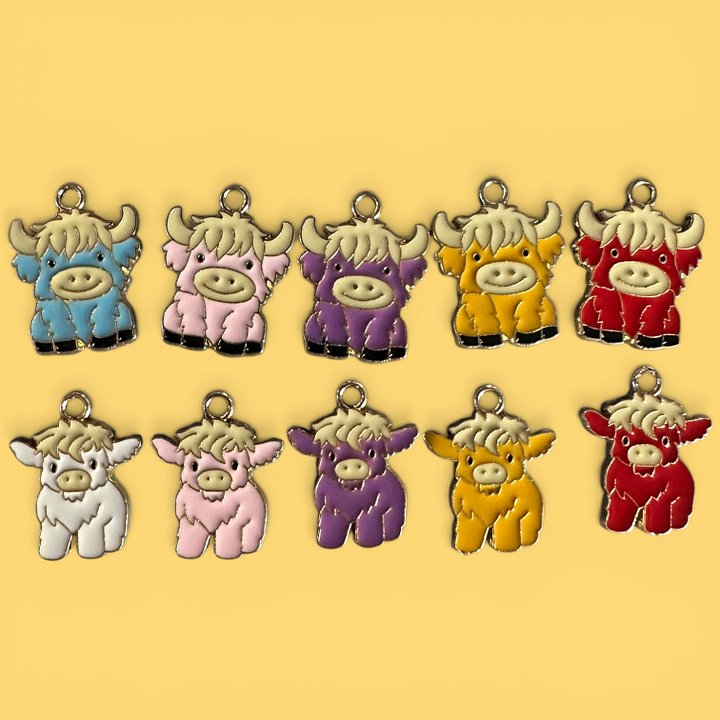Highland Cows Whinny Winners Braid and Bridle Charms for Horses | Little Shop of Ponies product image (1)