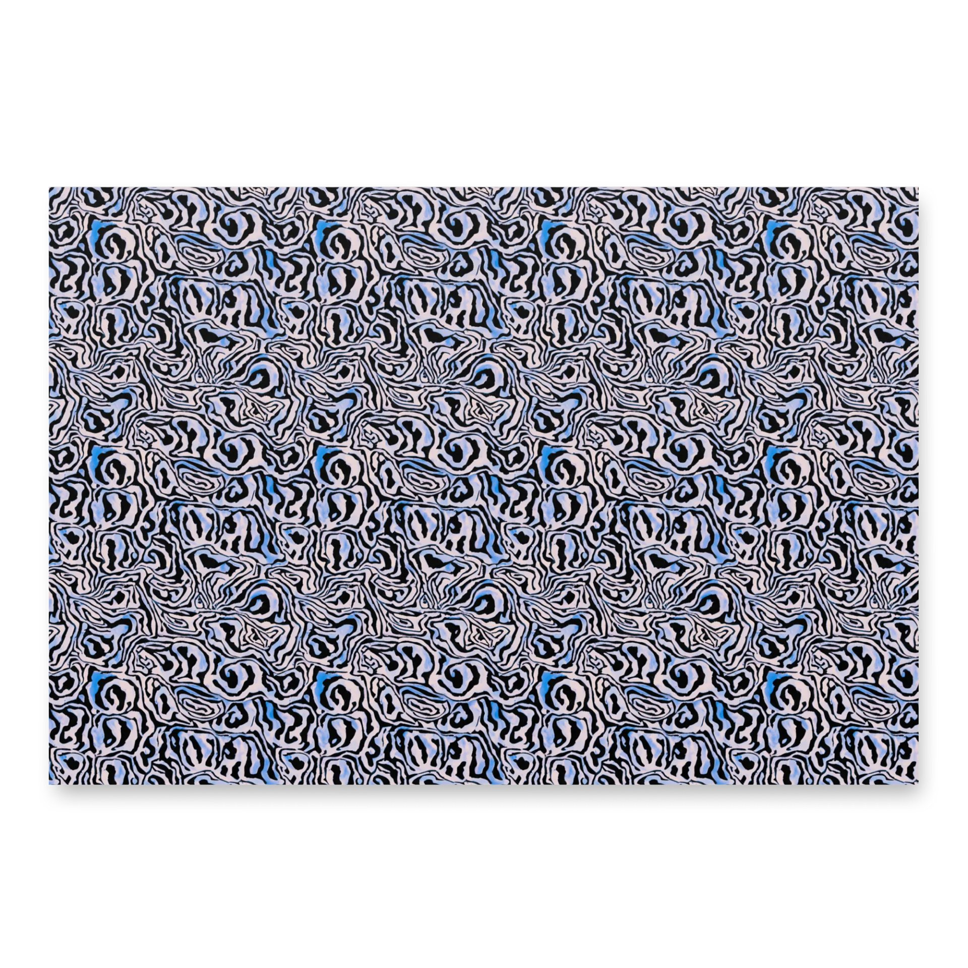 Blue Black Snake Pattern Paper Sheets product image (3)
