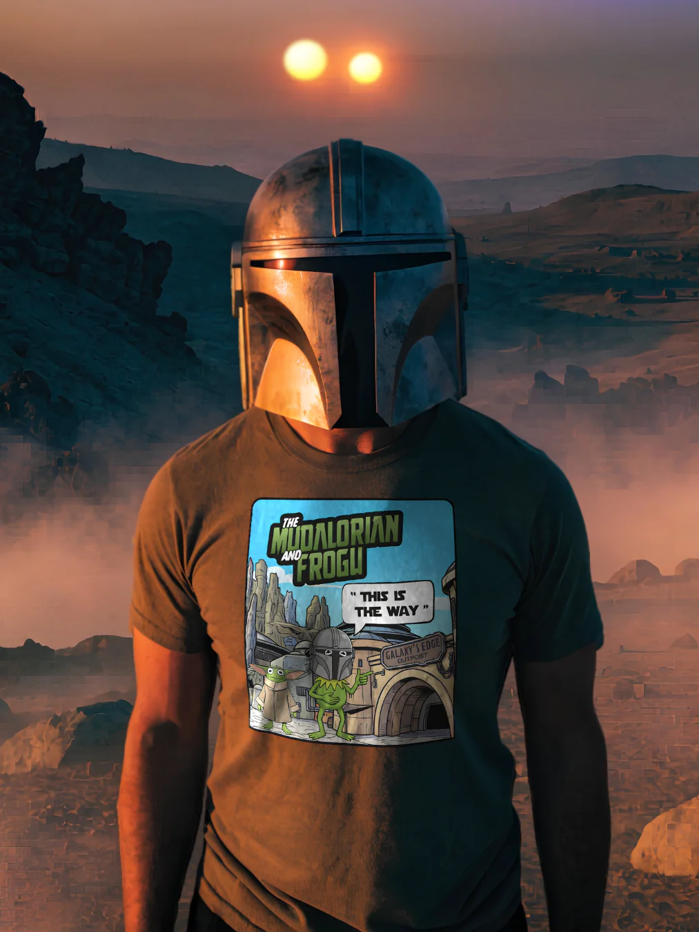 THE MUDALORIAN AND FROGU - TEE product image (21)