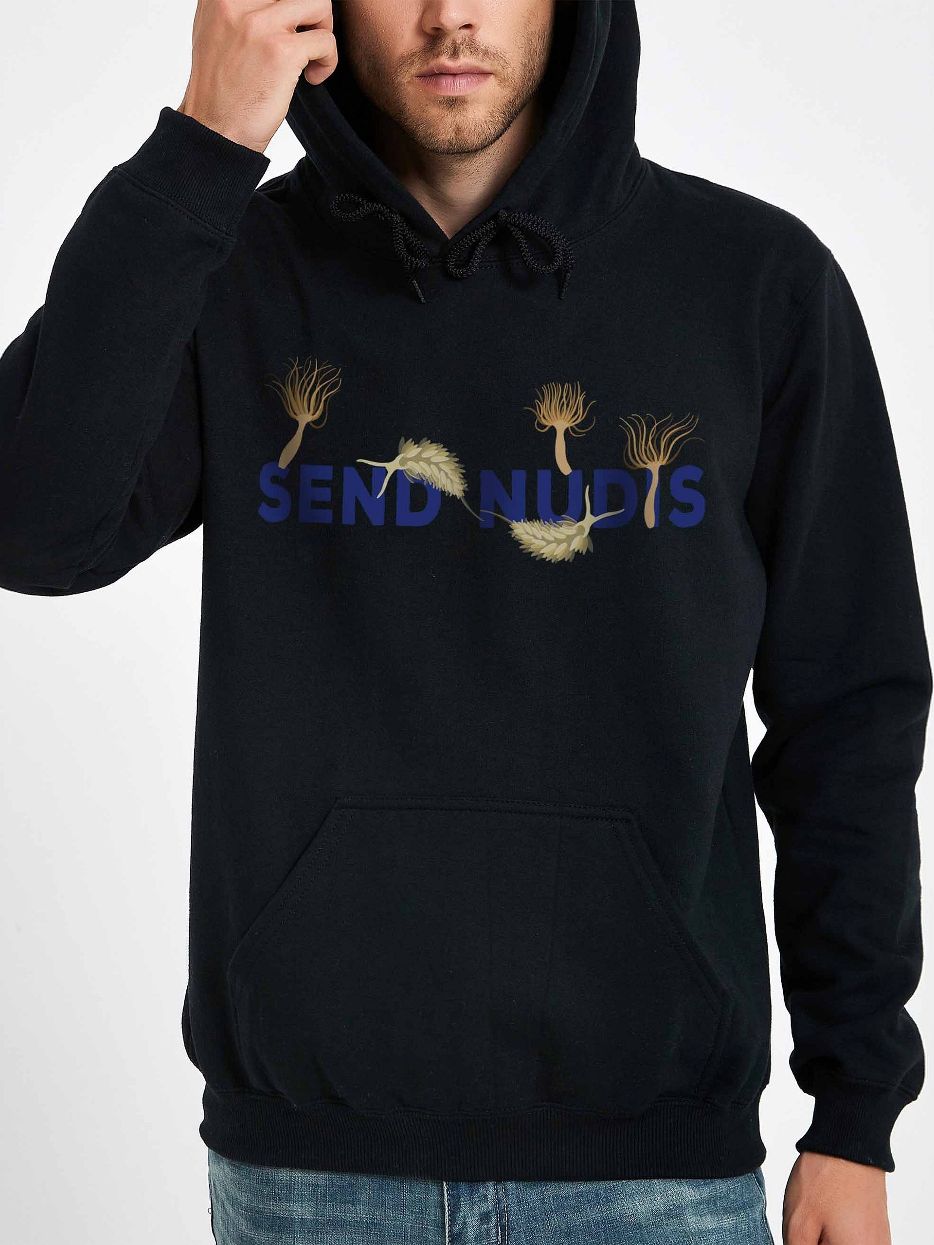 Send Nudis Berghia Nudibranch Hoodie for Reef Aquarium Lovers product image (2)
