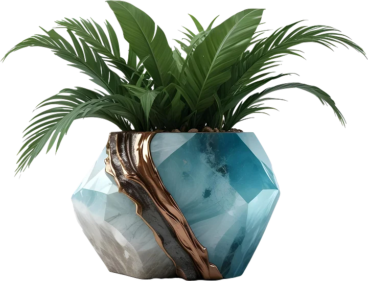 Coastal Luxe Spa Decor – Aqua Serenity – Object PNG product image (1)