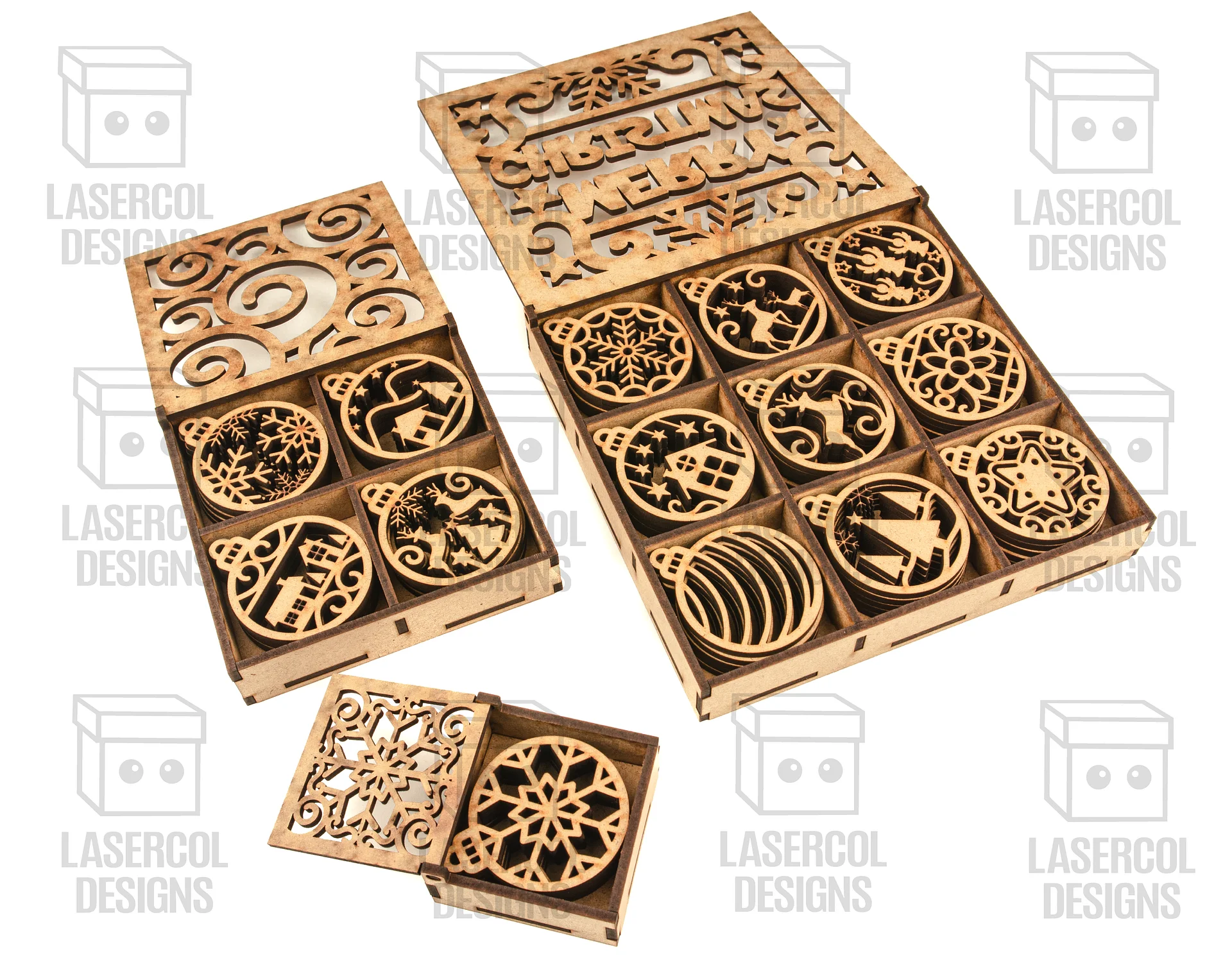 Small Ornaments Boxes - Laser Cut Files product image (6)