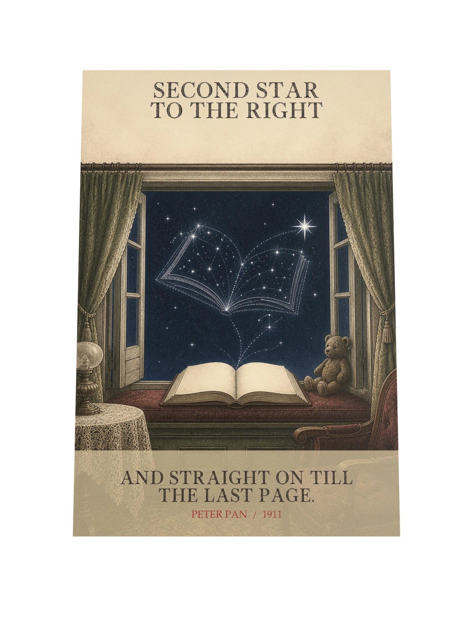 Second Star Right Straight On Till Last -- Peter Pan Art Print product image (9)
