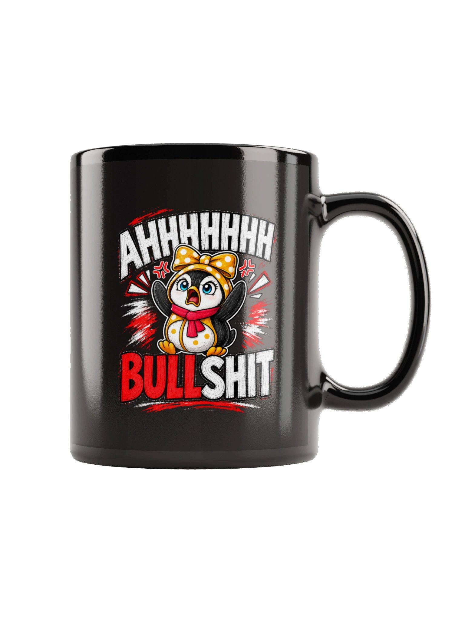 AHHHHHH Bullshit Lulu Black Mug product image (3)