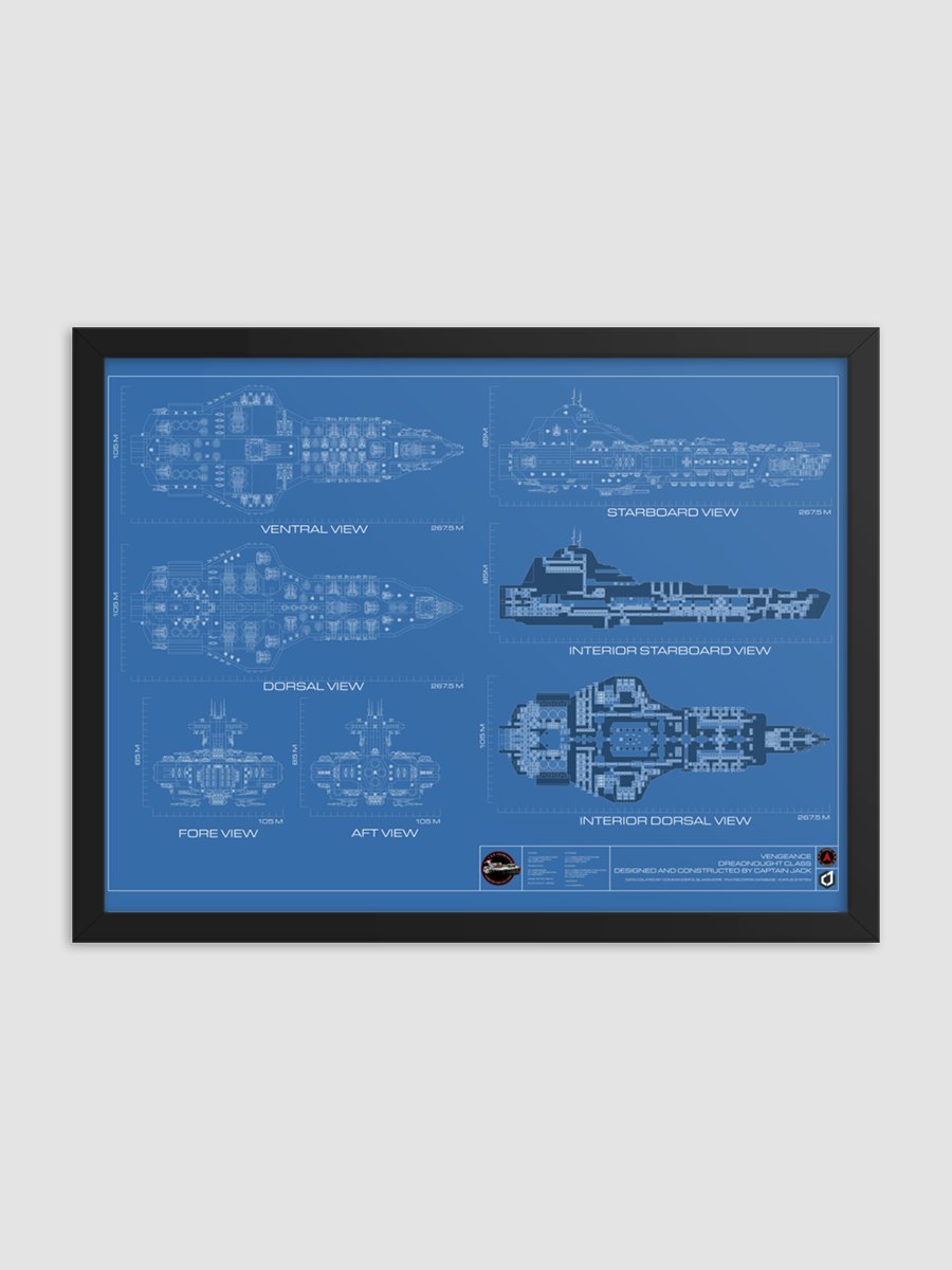 RWI Vengeance Blueprint Framed Poster product image (1)