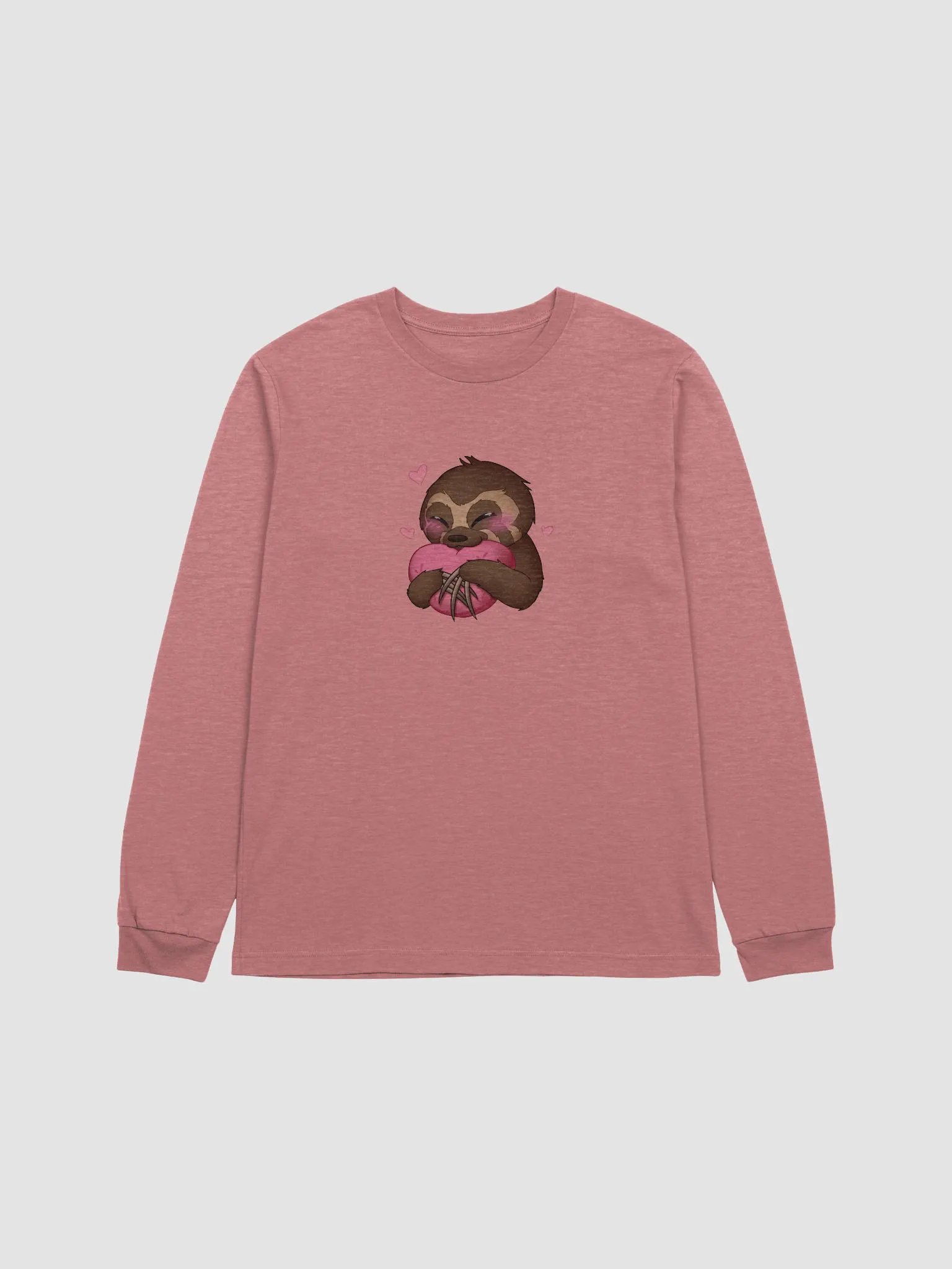Blushing Sloth Long Sleeve Tee product image (1)