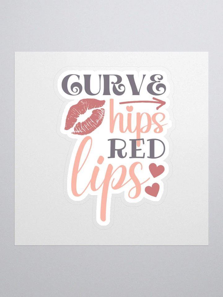 Curve Hips Red Lips Sticker product image (2)