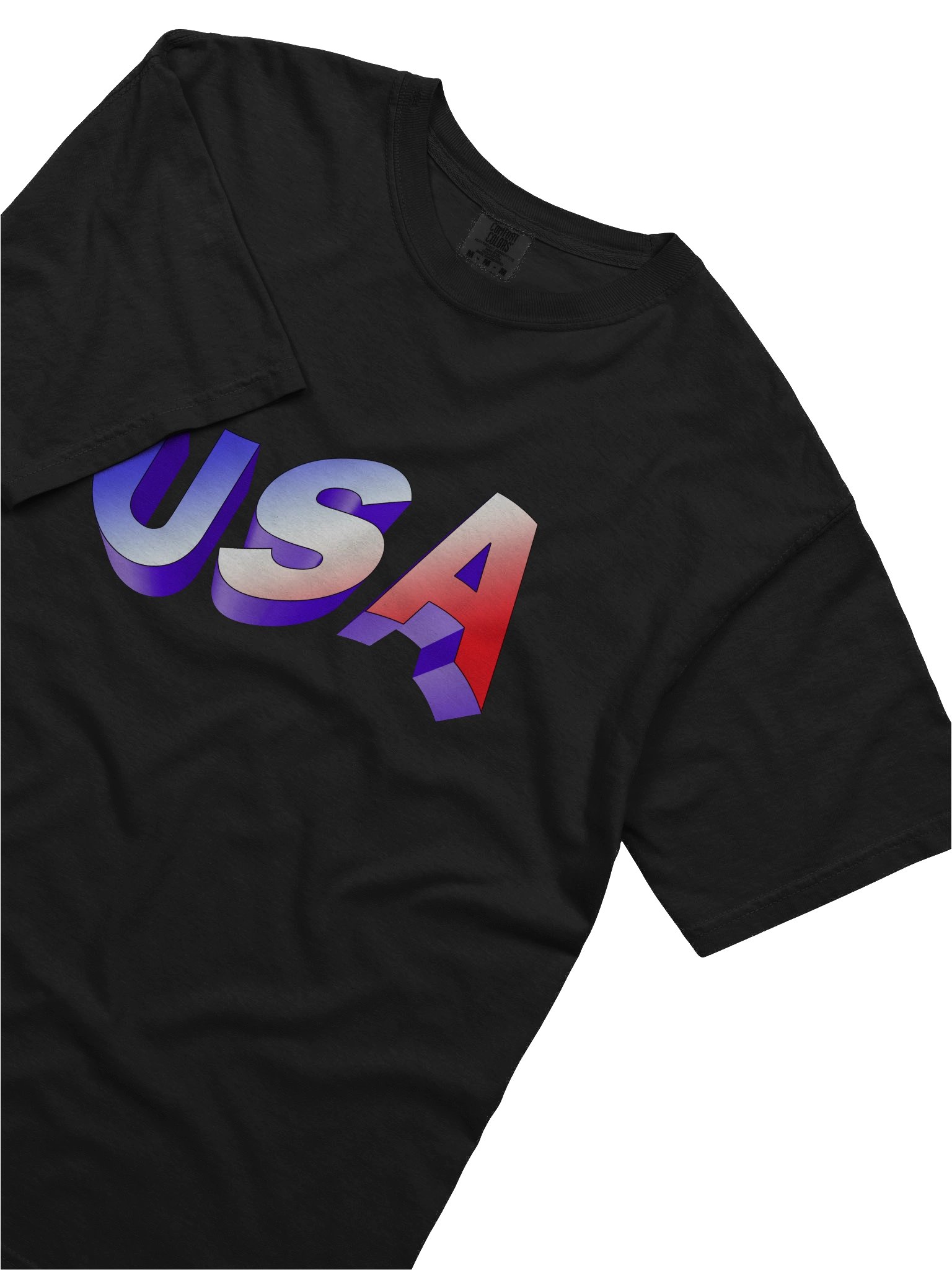 USA 3D gradient Graphic Tee product image (5)