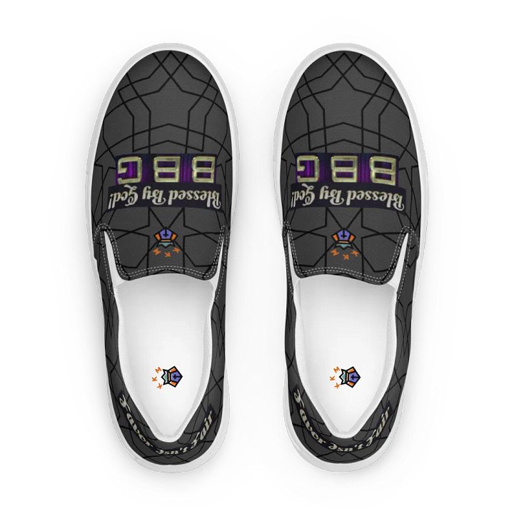 BBG Dark Grey & Black Men's Slip Ons product image (1)