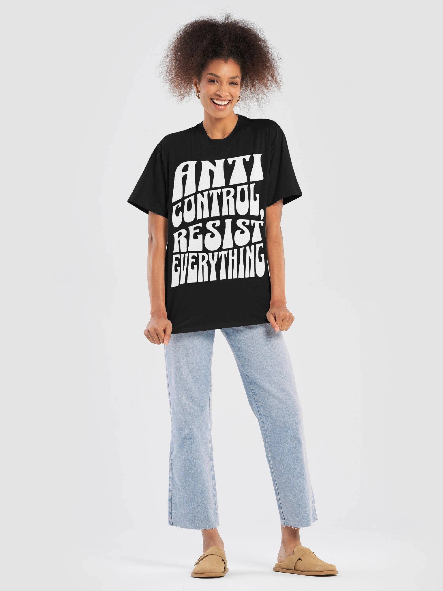 ANTI CONTROL RESIST EVERYTHING — Oversized Tee product image (1)