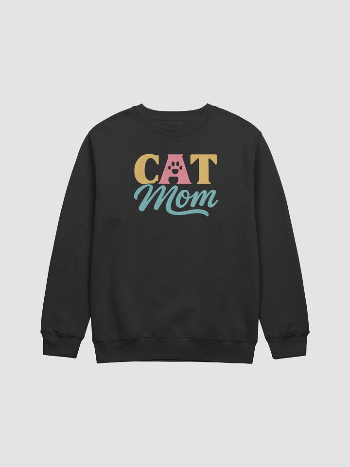 Cat Mom Sweatshirt | Cozy Paw Print Design for Cat Lovers product image (1)