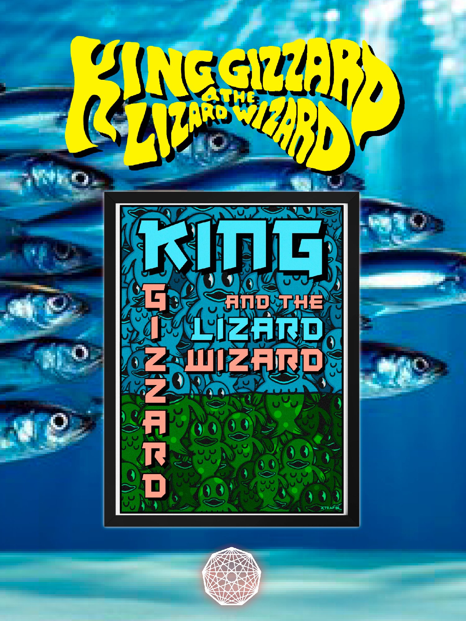 KING GIZZARD AND THE LIZARD WIZARD FISHIES FRAMED POSTER product image (1)