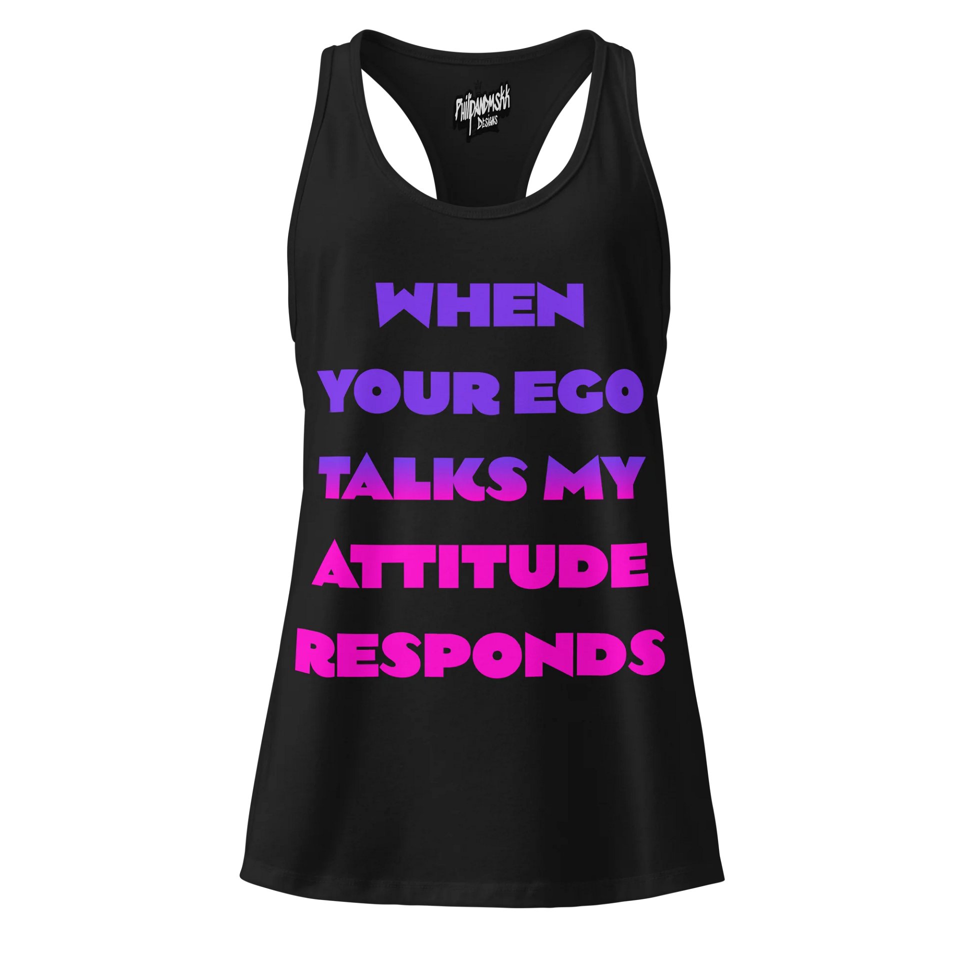 Ego vs Attitude Women's Racerback Tank product image (1)