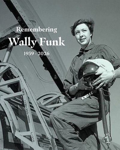 A trailblazer has flown beyond our skies.

Wally Funk, one of the Mercury 13 women who pushed boundaries in the 1960s, the fi...
