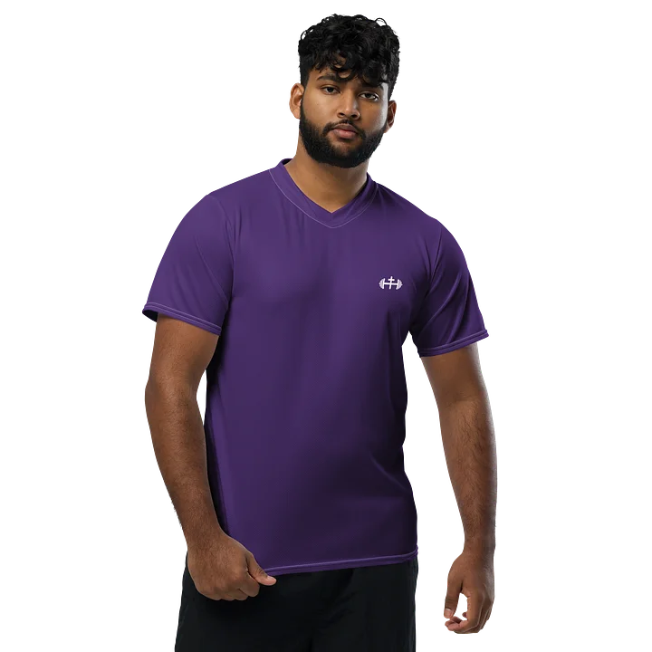 His House Mens Performance V-Neck T-Shirt - Purple product image (1)