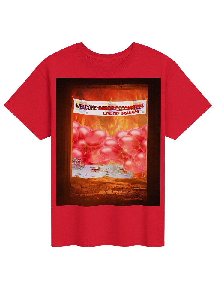 WELCOME LINDSEY GRAHAM! — T-SHIRT (DARK) product image (41)
