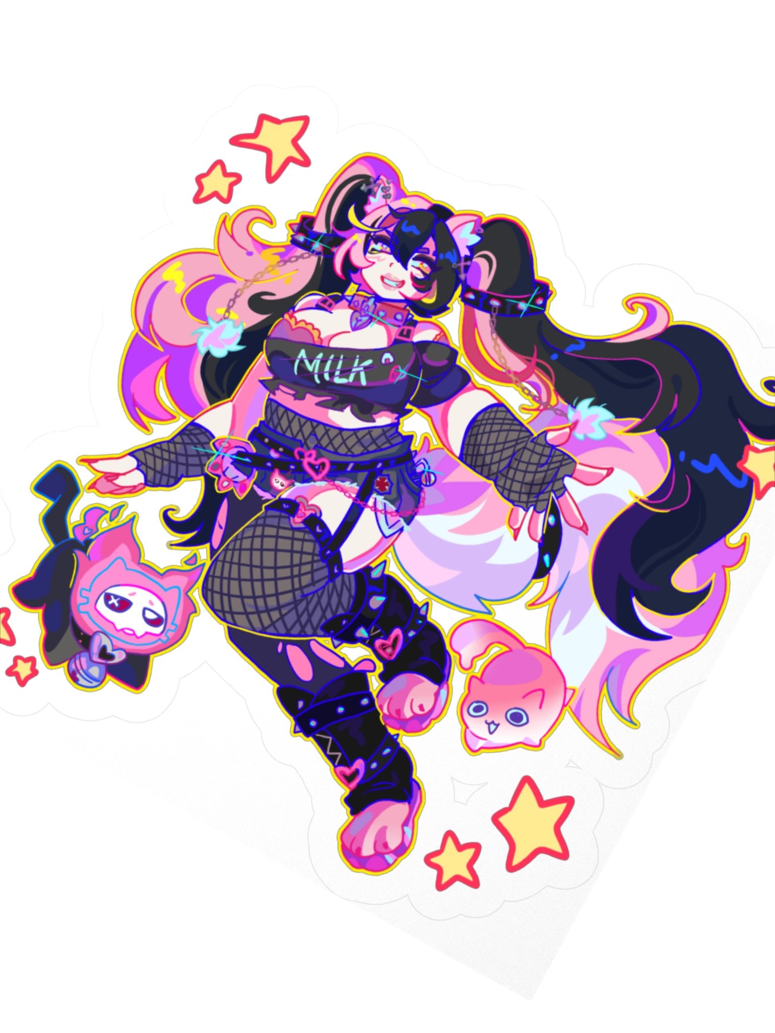 CHAOS KITTY CREW STICKER product image (3)