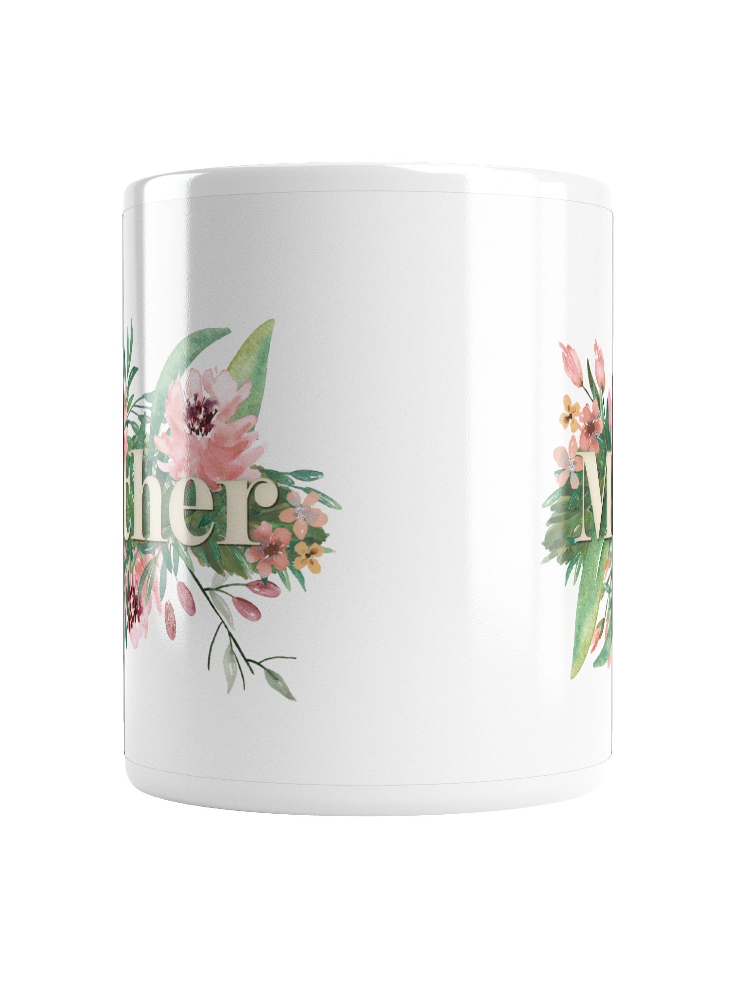 Mother Pink Peach Floral Word Mug product image (7)