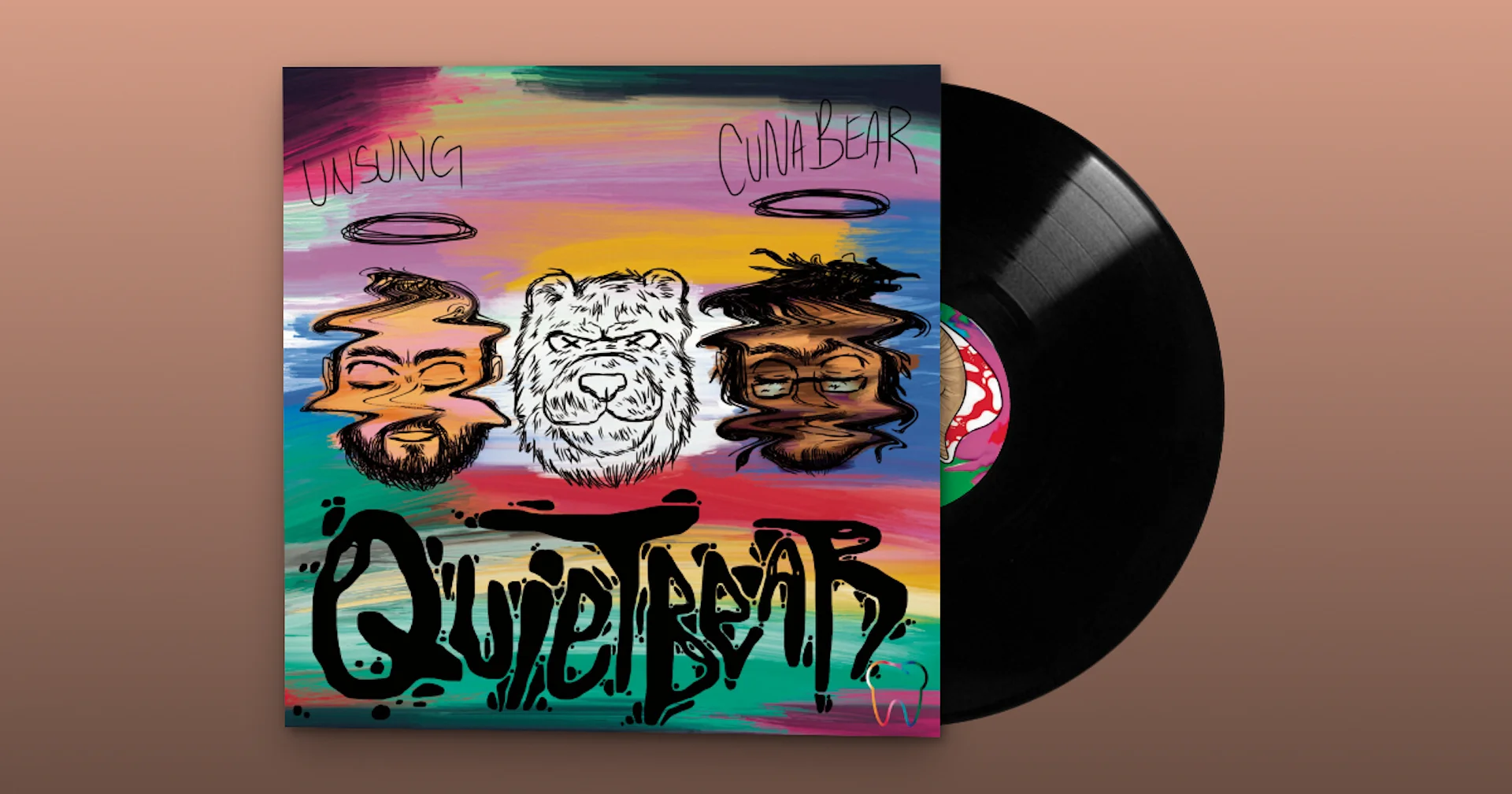 "quiet, bear" + "quiet, bear [REMIX VERSION]" - 2X LP 12" Vinyl Record(s) product image (1)