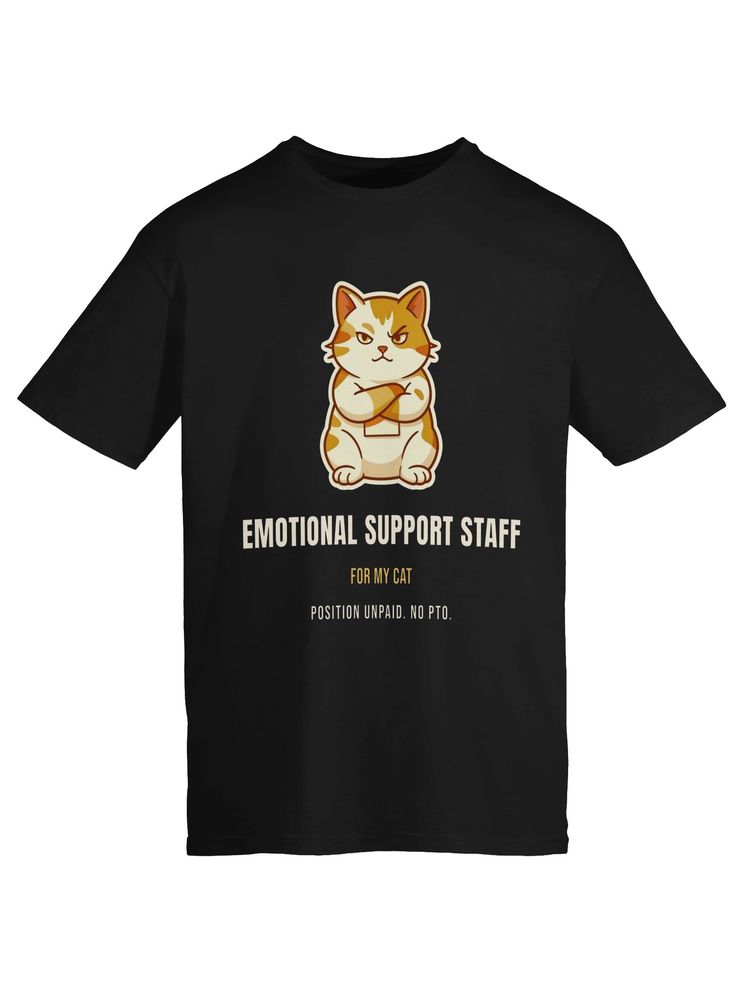 Emotional Support Staff for My Cat Shirt – Funny Cat Lover Gift Tee product image (5)