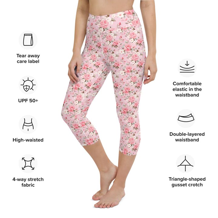 Cherry Blossoms Bliss Capri Leggings product image (2)
