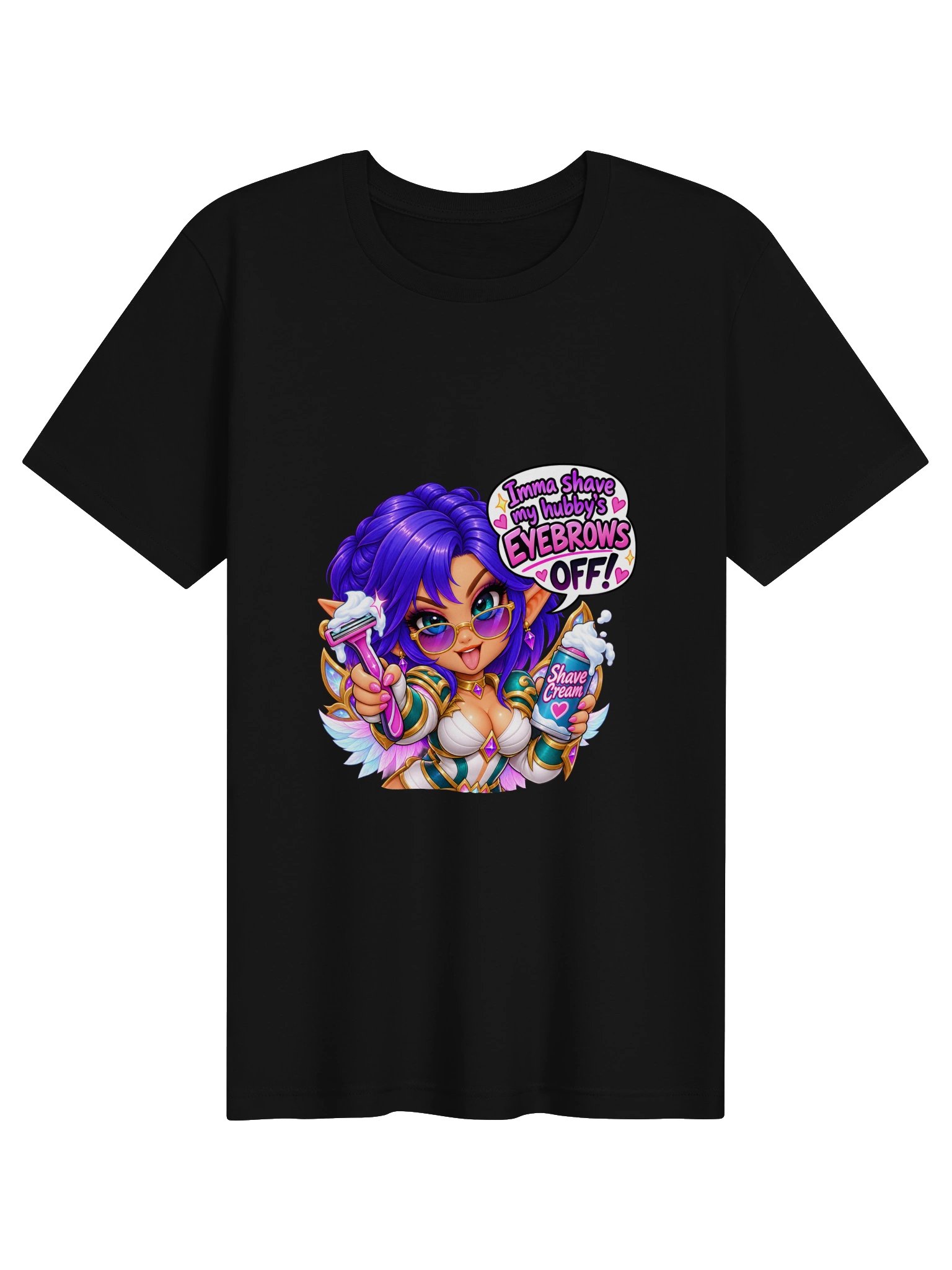 Guild Leader Quote Series - Aria shaving her husband's eyebrows - Unisex t-shirt product image (1)
