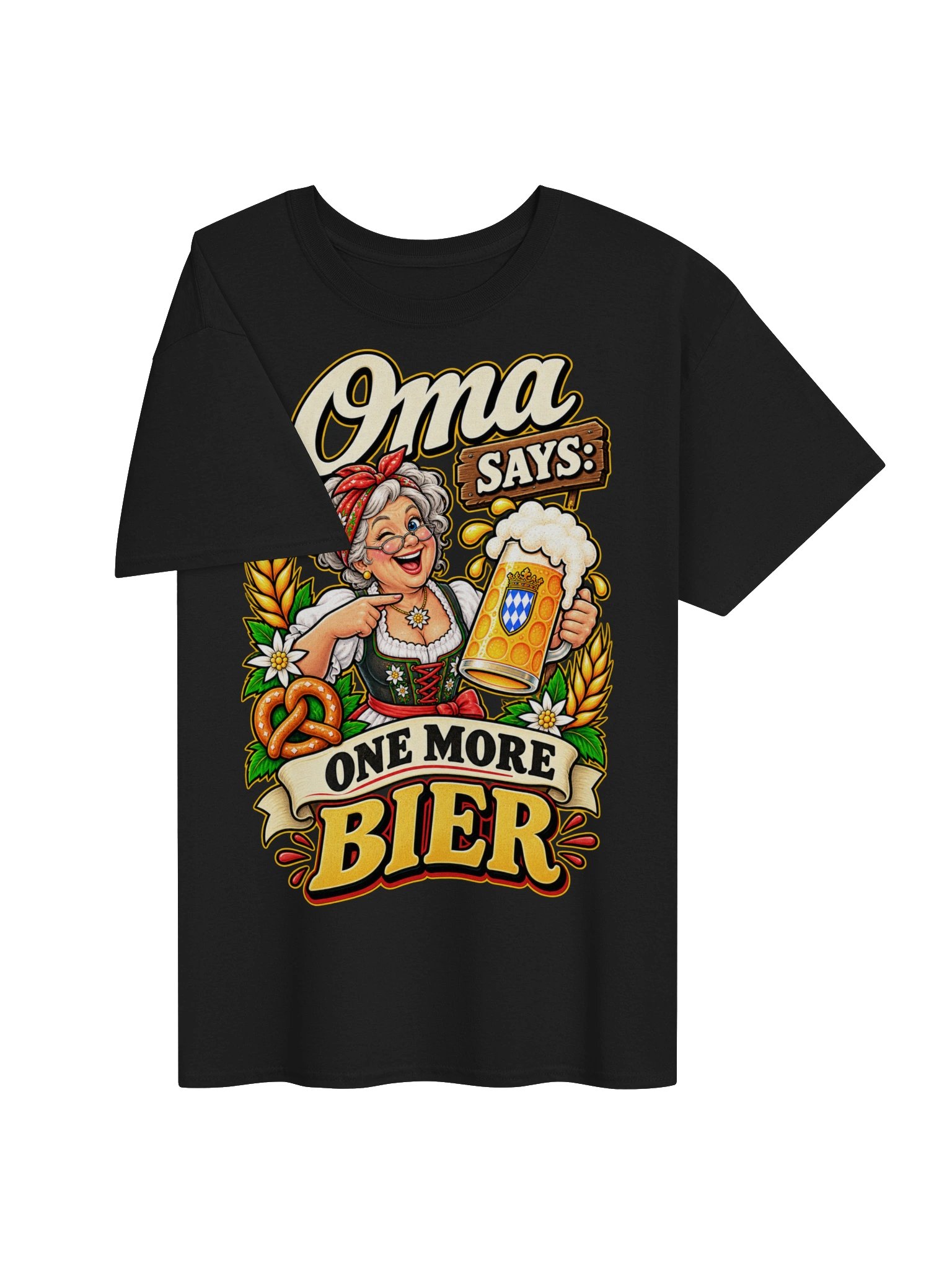 Oma Says One More Bier Funny Oktoberfest Vintage Tee product image (27)