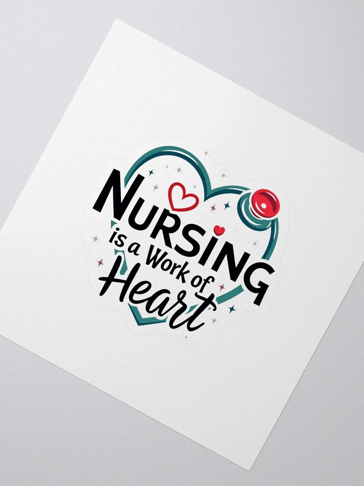 Nursing Heart Kiss Cut Stickers product image (2)