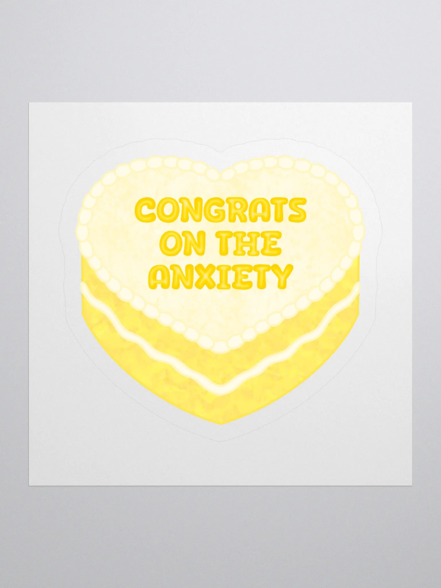Anxiety Cake Sticker product image (1)