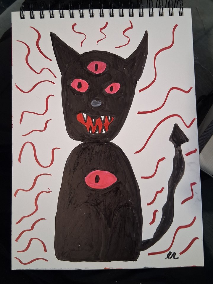 Cat Ghoul Original Drawing product image (1)