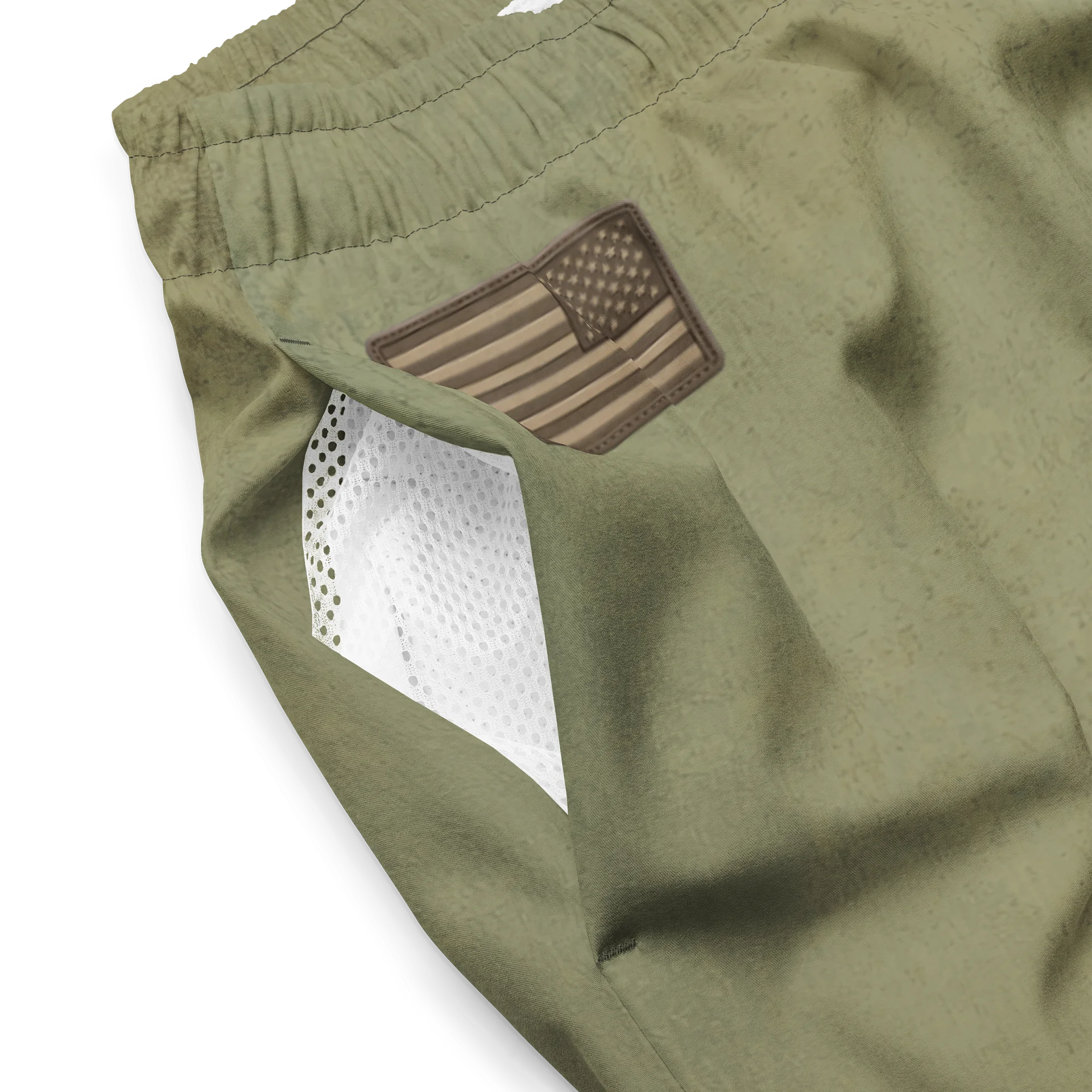 Distressed OD USCRA Cav Swim Trunks product image (3)
