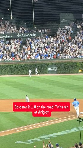 Twins get the win at Wrigley to start the weekend!...

#minnesotatwins #wrigleyfield #mlb