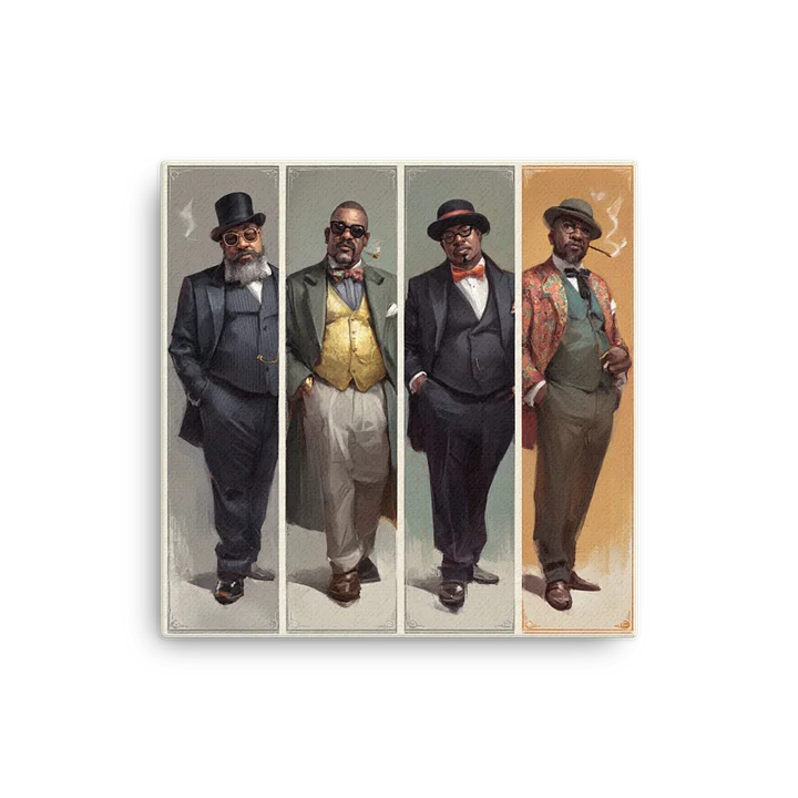 Vintage Gentlemen Panels - Thin Canvas Art product image (2)