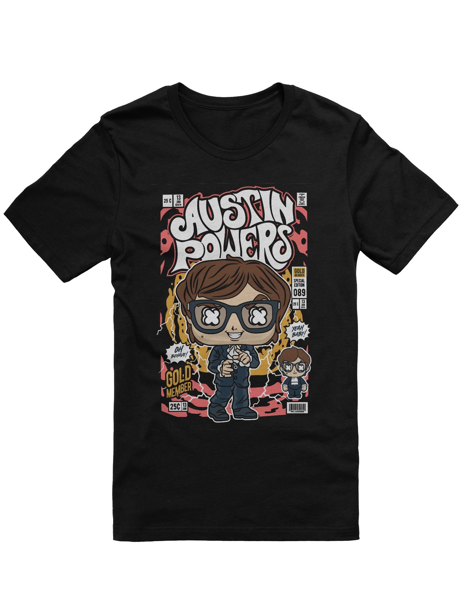 Groovy Austin Powers Cartoon Collectible T-Shirt product image (1)